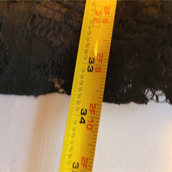 LuLu’s Black Lace Bell‑Sleeve Mini Dress L V‑Back Whimsygoth Party NYE Witchy - Picture 8 of 11